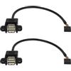 LT Easiyl Cavo Da 2 Connettori Femmina USB 2.0 A 9 Pin Per Scheda Madre Per PC