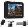 VSYSTO Telecamera posteriore per bicicletta VSYSTO, display HD impermeabile da 4,3 pollici con GPS, controller cablato, visione notturna a infrarossi, display di temperatura e calorie