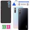 Eonpam Scocca Vetro Posteriore per Oppo Find X2 Lite Coperchio Copribatteria Sostituzione con Vetro Fotocamera + Kit di Riparazione (Nero)