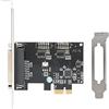 Vikye Scheda Porta Parallela PCI Express, Scheda Stampante DB25 LPT a Porta Singola per, OS X,