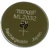 AKIBA Batteria a bottone ricaricabile ML2032 3V Litio LIR2032 Ma xell