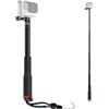 TEKCAM Bastone Selfie Regolabile 11.8-37cm Alluminio Telescopico Monopiede Palo compatibile con GoPro Hero 13 12 11 10 9 AKASO EK7000 V50 COOAU WOLFANG Jadfezy impermeabile Action Camera Selfie Stick