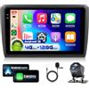 VECHTEL 4G&128G 9 Autoradio per Seat Ibiza 2016-2017 con Carplay Android Auto Wireless Android 15,Bluetooth RDS/FM Radio,Wi-Fi GPS Navi,Telecamera posteriore AHD