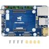 Waveshare Mini Scheda di Base per Raspberry Pi Compute Module 5 Lite/eMMC, CM5 Mini IO Scheda con CM5 Socket/40PIN GPIO Header/RJ45 Gigabit Eth/16PIN PCIe/HDMI/USB 3.2/USB 2.0 Interfaccia ecc.