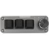Bewinner Mini Tastiera Macro Personalizzabile a 3 Tasti, Tastiera da Gioco con Programmazione USB Portatile con Hot Swap, Tastiera da Gioco Meccanica Retroilluminata RGB per Ufficio, Giochi, Musica, Media