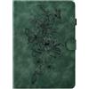 MOKASE Custodia per 6 pollici Nuovo Amazon Kindle 11a Generazione 2022 2024 Rilascio (Modello: C2V2L3 RS23CV) Camoscio Supporto protettiva Copertina con Automatico Sveglia/Sonno & Portapenne, Green