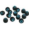 Xcessor (S 7 paia (14 pezzi) di ricambio in silicone per auricolari in-ear di piccole dimensioni. Cuscinetti di ricambio per cuffie in-ear popolari, nero/blu