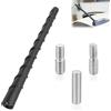 Kahaybeall Antenna Auto Corta da 18 cm, Antenna Universale per Ricezione FM/DAB con Filettatura M4, M5, M6, Stabilità e Design Resistente agli Agenti Atmosferici, Antenna Radio Auto