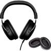 NUCNOK Cuscinetti per HyperX Cloud 2, Cuscinetti di Ricambio per Auricolari Cuoio Cuscini Compatibile con HyperX Cloud 2 II Padiglioni Cuffie in Pelle Proteica e Spugna