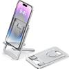 Itramax Supporto Portatile per Telefono,Porta Cellulare Pieghevole in Alluminio,Stand Regolabile per iPhone 17 16 15 14 13 12 Pro Max Air,Samsung Galaxy S25 S24 S23 Ultra A73 A55 A54,iPad Mini,Kindle