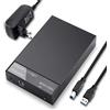 RSHTECH Caso disco rigido esterno per disco rigido USB 3.0 per supporto HDD SATA I / II / III da 2,5 / 3,5 pollici UASP e 8 TB (nero)