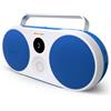 Polaroid Lettore musicale P3 (blu) - Altoparlante Bluetooth wireless Boombox Retro-Futuristic ricaricabile con doppio accoppiamento stereo