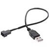 winwill Cavo adattatore per ventola da USB A maschio a 3 pin, 3 pezzi, per PC, computer