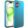 N NEWTOP Custodia Cover Compatibile per iPhone 16 Plus, ORI CASE TPU Silicone Semi Rigido Colori Fodera Interna Microfibra Morbida Protezione Anti Urto Tocco Liscio Guscio Resistente (Azzurro)
