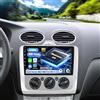 SIXWIN Qualcomm 8 Core 4+64G Android 15 Autoradio con CarPlay/Android Auto/DSP per Ford Focus Exi MT 2 3 Mk2/Mk3 2004-2011,9 Pollici HD Schermo con WiFi6 Navi Bluetooth 5.1 RDS/FM con Telecamera