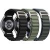 DMVEIMAL Cinturino Alpine Loop per Samsung Galaxy Watch 7/6/5/4/FE 40mm 44mm/Watch 6 Classic 47mm 43mm/4 Classic 46mm 42mm/5 Pro 45mm Uomo,20mm One Click G‑Hook Rugged Nylon Sportivo Cinturini,3 Pezzi