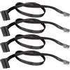 GUUZI 4 pezzi Cavo di Alimentazione SATA Adattatore Cavo di Alimentazione SATA da 15 pin a 4 pin PCI Express Card 40cm 90 Gradi ad Angolo Retto