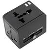 TSIM Adattatore da Viaggio Universale - Presa All-in-One con USB & Tipo-C - Caricatore Internazionale per UK, EU, US, AU - Accessorio per Telefono, Laptop & Tablet - Certificato CE & RoHS