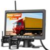 Motorsi Telecamera Posteriore Wireless 7 Pollici IPS 1080p HD Touchscreen, IP68 Impermeabile, Visione Notturna, Sistema Retromarcia, 2 Telecamere Con BSD Per Auto, SUV, Furgoni, Pickup E Camion