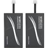 Annadue 2PCS Universal Type-C Qi Adattatore per Caricabatterie Wireless Ricevitore di Ricarica per Adesivo per Cellulare, Adatto a Tutti i Telefoni Cellulari USB-C, per Samsug, per , ECC.