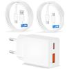 Bamkey Caricatore USB-A+C 20W 2-Porto per iPhone 17/Pro Max/17 Air/16/16e/16Pro/15/15Plus, iPad Pro/Air, Caricabatterie iPhone Rapido con 2M Cavo USB A/C a usb c