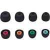 Rivvra Tappi auricolari in silicone di ricambio per WF-1000XM5 e WF-1000XM4, 4 taglie XS S M L Nero Eartips Soft In-Ear Design, IEM Eartips per cuffie True Wireless uso quotidiano sport viaggio