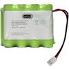 BatterEasy Hkc Quantum 70 Securewave Ricambio 9.6V Allarme Pannello Batteria