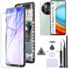 RongZy LCD Schermo per ZTE Blade A75 5G Z2357N Display di Ricambio Touch Screen Digitizer Parti di Riparazione per ZTE Blade A75 5G LCD Display con Strumenti(Nero con Cornice)