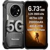Blackview 5G IA Rugged Smartphone XPLORE 2, 48GB+1TB, 6.73'' 3.2K HDR Schermo(2600 nits), Luci da Campeggio 467lm, Visione Notturna 50MP+20MP, Batteria 20000mAh, Telefono Antiurto IP68 IP69K, NFC GPS