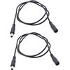 JZK 2X 1M Cavo prolunga alimentazione DC nero 5,5 mm x 2,1 mm, cavo adattatore alimentazione femmina-maschio 2,1 mm x 5,5 mm cavo alimentazione per telecamera CCTV, illuminatore IR, striscia LED