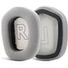 Miruchertter Cuscinetti auricolari di ricambio in tessuto a rete G733, compatibili con cuffie wireless Logitech G733 Lightspeed RGB ad alta densità, in memory foam (grigio)