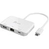 j5create Da USB Tipo C a HDMI 4K e Gigabit Ethernet con ricarica passante PD 100W, per MacBook Pro, MacBook Air, Chromebook, Surface Pro, iPad Pro o laptop USB-C (JCA351)
