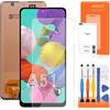 AGCUT per Samsung Galaxy A51 4G A515 LCD Display - per Samsung A515 A515F A515U A515W A515X S515DL LCD Schermo Touch Screen Digitizer Full Assembly con Strumenti (Nero)