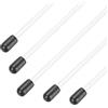 QUARKZMAN 320mm Tubo Di Protezione In Plastica Per Antenna, Tubo Antenna RC Con Tappi Per Auto RC Barca Drone Ricevitore (Bianco, 5 Pezzi)