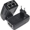 TOPCHARGEUR TOP CHARGEUR * Adattatore Caricatore Caricabatteria Alimentatore DC 24V 1A 24W Certificazione CE Iniettore POE Ethernet Connettore: RJ45 Compatibile con LAN Camera IP/Telefono IP/Switch Ethernet CCTV