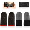 CJMUQHEHH 4 pezzi Mobile Gaming Finger Sleeve, Pubg Mobile Controller - Gadget da gioco per Android IOS, per giochi e dispositivi mobili, traspiranti, ultra sottili, con panno in microfibra (videogioco)