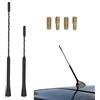 DAZZLUXE 2 Pezzi Antenna Tettuccio Auto Universale - 4 Viti, Asta Modificata per Autoradio (9 Pollici, 11 Pollici)
