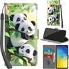 PHINIENLAND Cover per Samsung Galaxy S10e PU Pelle Custodia Flip Panda