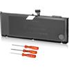 SLODA A1321 Batteria di ricambio per MacBook Pro A1286 15 (metà 2009 inizio 2010) [Li-Polymer 10.95V 7200mAh]