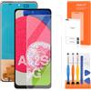 AGCUT Schermo LCD per Samsung A52s 5G LCD Display per Samsung Galaxy A52s 5G SM-A528B SM-A528B/DS 6,5 Pollici Digitalizer Touchscreen Assembly con Strumenti (Nero Incell, senza impronta)