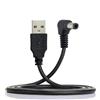 CableCC - Cavo di ricarica da USB 2.0 Tipo A maschio a connettore a cilindro ad angolo retto di 90 gradi, 5,5 x 2,5 mm, CC 5 V, 80 cm