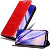Cadorabo Custodia Libro per OnePlus 6T in ROSSO MELA - con Vani di Carte, Funzione Stand e Chiusura Magnetica - Portafoglio Cover Case Wallet Book Etui Protezione