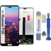 It'Go Display per Huawei P20 EML-L09 LCD Schermo di Ricambio Touch Screen con Strumento Nero di Alta Qualità