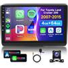 VECHTEL 4G 64G VECHTEL 9Autoradio Bluetooth per Fiat DUCATO 2010/Citroen Jumper/peugeot Boxer Carplay Android Auto,Android 15,DSP EQ,1280 * 720,Wifi GPS Navi,Mirror link,RDS/FM Radio con Retrocamera AHD