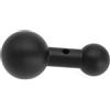 The Lord of the Tools Adattatore a sfera da 25 mm a 17 mm per montaggio RAM Braccio doppio attacco di dimensione B compatibile con Garmin Braccio di estensione di montaggio GPS girevole da 17 mm