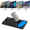 OREI 4x4 HDMI 4K Matrix Switch/Splitter, (4-Input, 4-Output) con telecomando Supporta UltraHD 4K @60Hz 4:4:4, HDR, YUV, HDMI 2.0, HDCP 2.2, 3D, 1080p, 18 GBPS - Downscaler (4K e 1080p insieme)