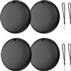 LPUNCD Smart Tracker Tag per Android, cercatore di chiavi compatibile con l'APP Google Find My Device (solo Android), Portachiavi Bluetooth per bicicletta, bagaglio, borsa, set di 4 nero