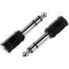 JZK 2 adattatori jack per cuffie da 6,35 mm da maschio a 3,5 mm femmina, adattatori jack per cuffie audio stereo, per pianoforte digitale, tastiera, cuffie auricolari