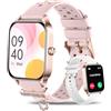 Iaret Orologio Smartwatch Donna, 1,85 Smart Watch con Effettua/Risposta Chiamate, 100+ Modalità Sportive, Contapassi, Monitoraggio Sonno, Cardiofrequenzimetro, Fitness Tracker per Android & iOS, Oro Rosso