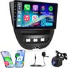 ETLFUCyber 8 Core 4G+64G Android 13 Autoradio per Toyota Aygo/Peugeot 107/Citroen C1 2004-2014 con Wireless Carplay & Android Auto, 10.1 pollici Stereo con Schermo WiFi/GPS/Bluetooth 5.0/32EQ DSP/FM RDS